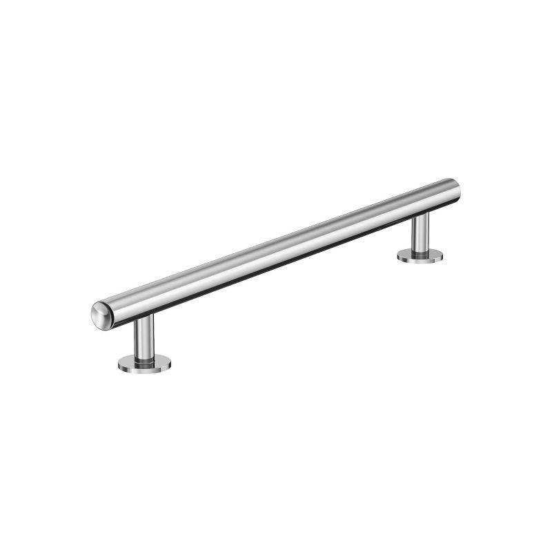 Polished Chrome Modern Appliance Pull with Mounting Hardware