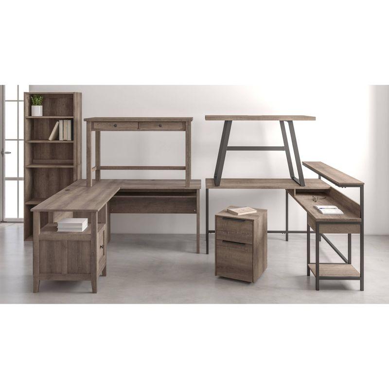 Large Arlenbry Home Office Desk Gray - Signature Design by Ashley: Contemporary Urban Style, Laminated Surface, Wood Composite