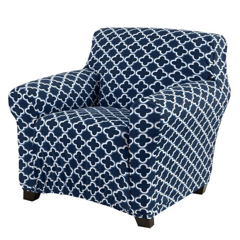 Great Bay Home Stretch Printed Washable Chair Slipcover