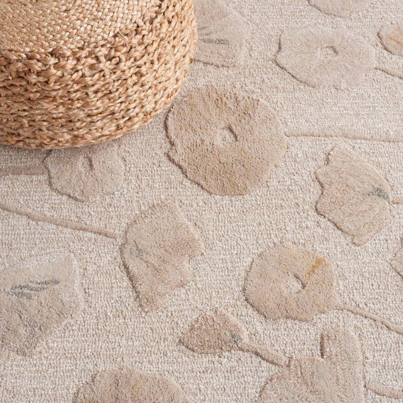 Martha Stewart Poppy Glossary - MSR3627 - Indoor Hand Tufted Runners - Nutshell/Brown - 2'6"x4'3"