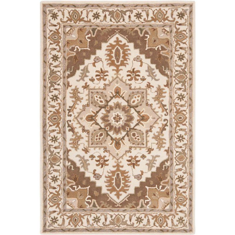 Royalty ROY700 Hand Tufted Indoor Accent Rug - 4'x6' - Beige/Sage - Safavieh