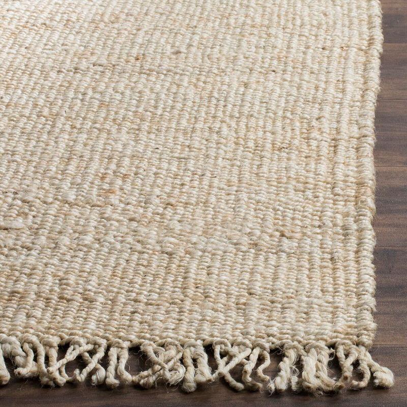 Natural Fiber NF368 Hand Woven Indoor Area Rug - Ivory - 6'x6' - Safavieh.
