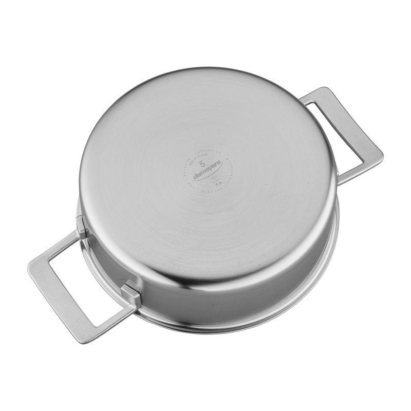 Demeyere Industry 5-Ply 4-qt Stainless Steel Deep Saute Pan