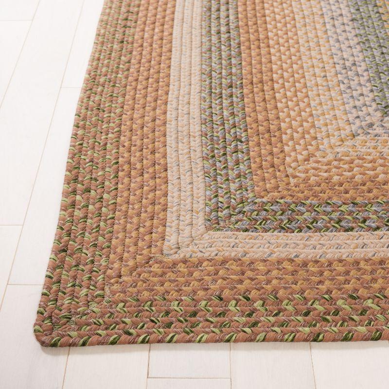 Braided BRD314 Hand Woven Accent Rug - Tan/Multi - 2'x3' - Safavieh.