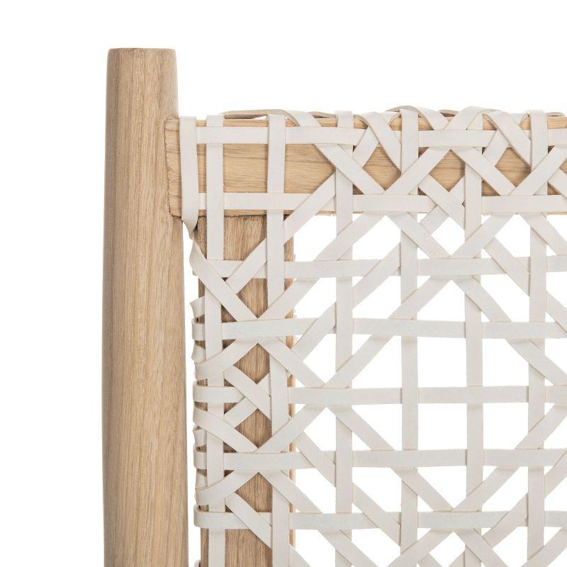 Bandelier Accent Chair - ACH1000 - Light Natural/White - Safavieh