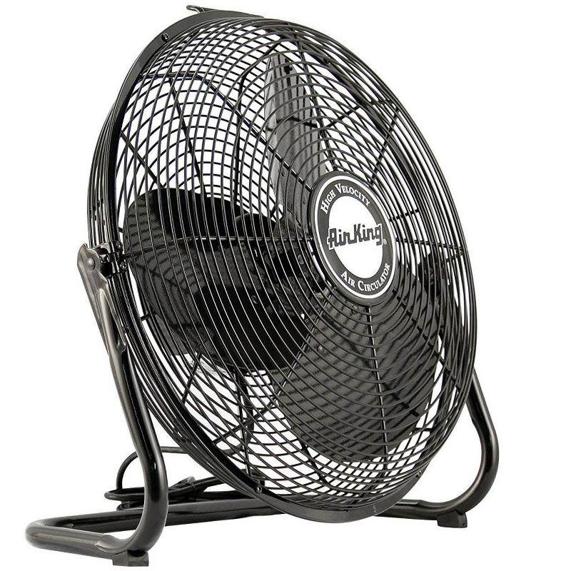 Air King 18" 1/6 HP 3 Speed Heavy Duty Portable Industrial Floor Fan (2 Pack)