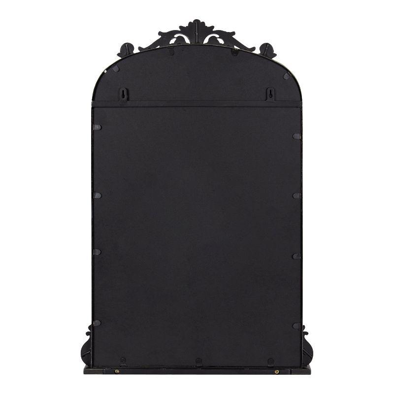 Kate and Laurel Arendahl Functional Mirror with Shelf - Black, 21x32