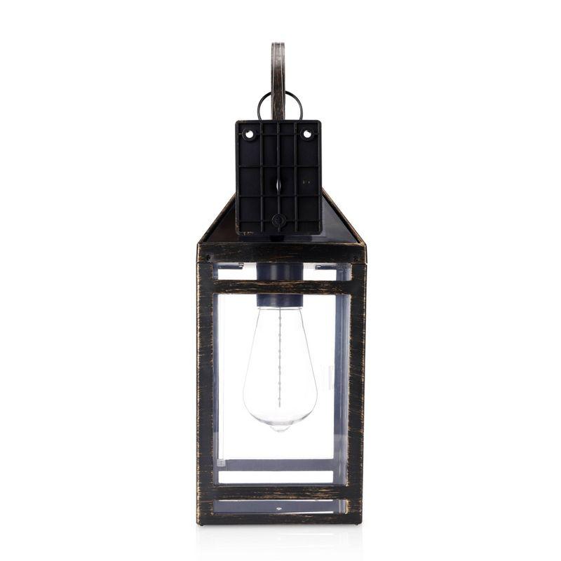 Techko Maid LED Solar Portable Decorative Outdoor Lantern: Weather-Resistant, Automatic On/Off