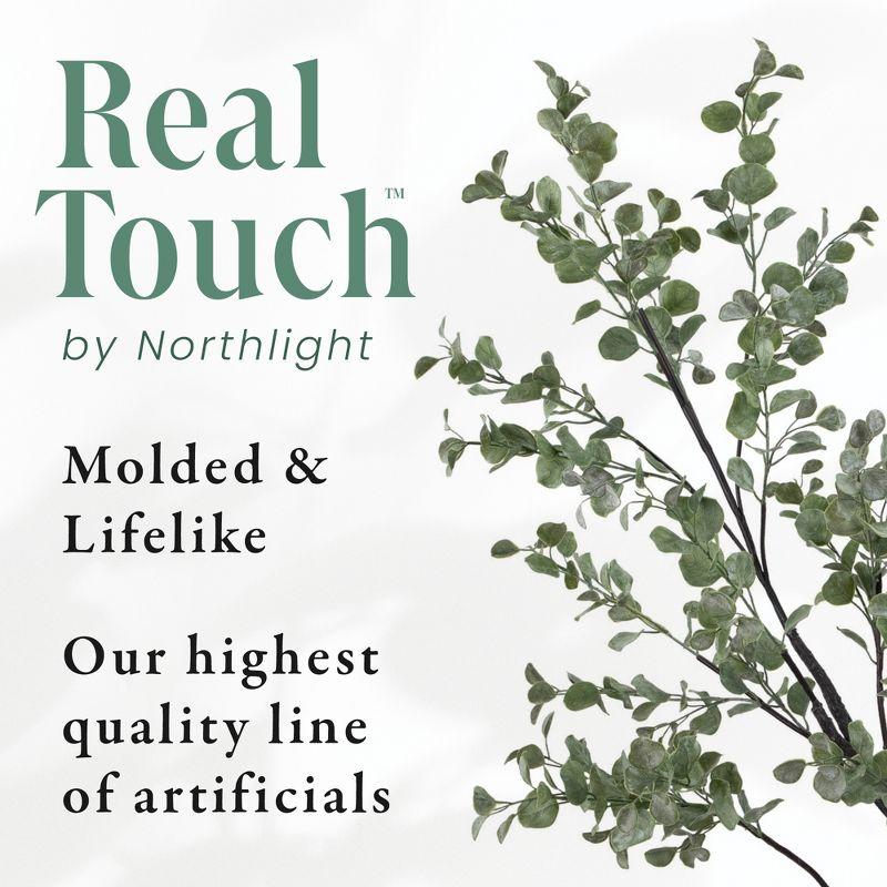 Northlight Real Touch™ Artificial Cedar Spiral Topiary Tree in Black Pot, Unlit - 5'