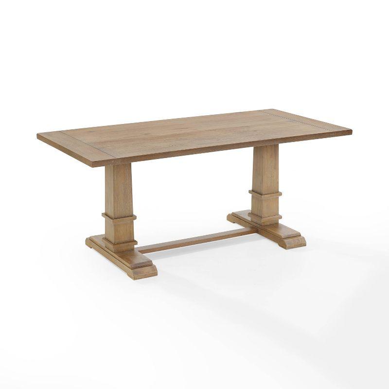 Joanna Rectangle Dining Table Rustic Brown - Crosley