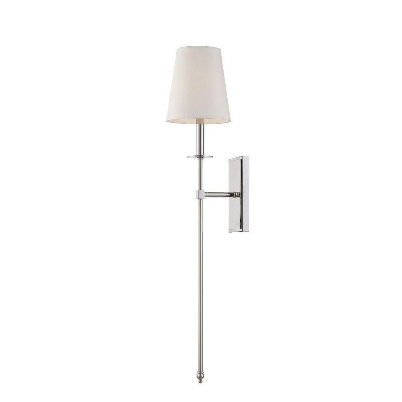 Savoy House Monroe 1 - Light Wall Light in  Polished Nickel