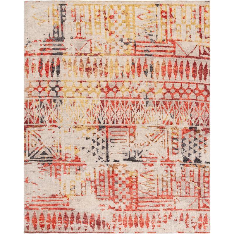 Safavieh Southwestern Hand Knotted 80% Wool And 20% Cotton Southwestern Rug