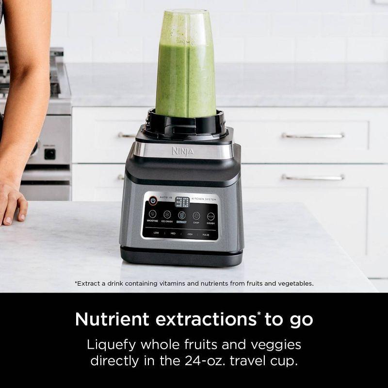 Ninja Professional Plus Kitchen Blender System and 8-Cup Food Processor with Auto-iQ Black BN803TGT: 72oz Smoothie Blender, 5 Speeds, Ice Crusher