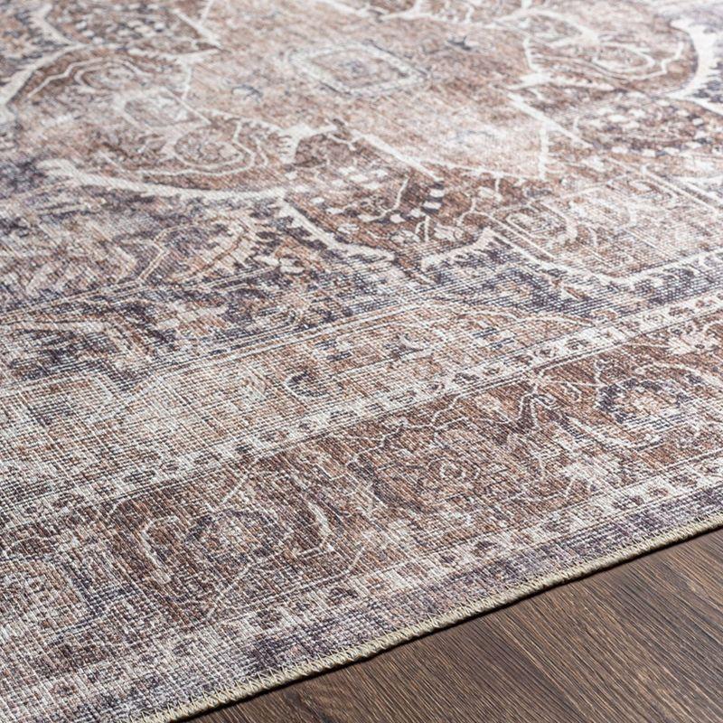 Caspian Boho Vintage-Inspired Gray Chenille 9' x 12' Area Rug