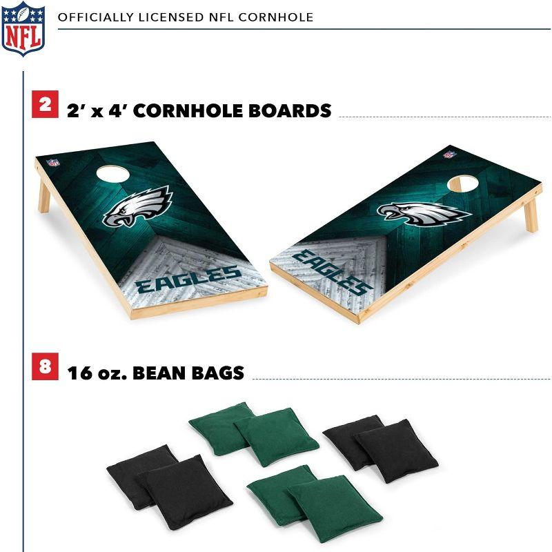 NFL Philadelphia Eagles 2'x4' Wood Cornhole Set