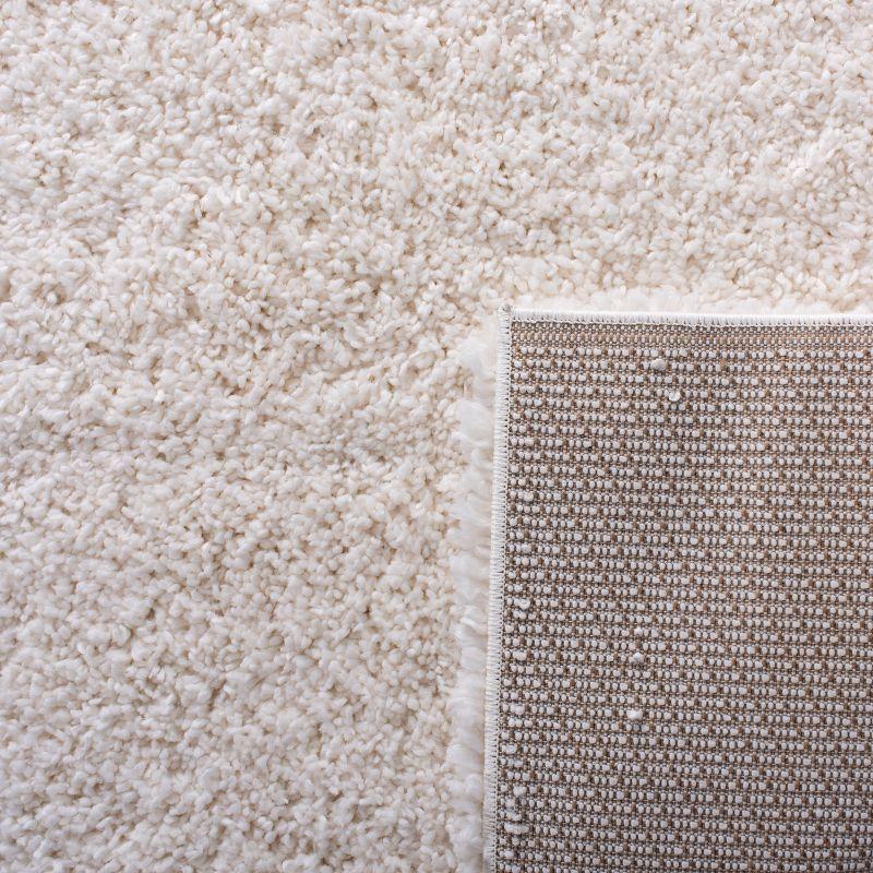 Fontana Shag 800 FNT800 Power Loomed Indoor Area Rug - Ivory - 6'7"x9' - Safavieh