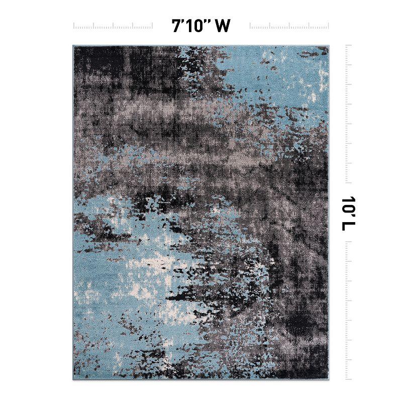 World Rug Gallery Contemporary Abstract Splash Area Rug