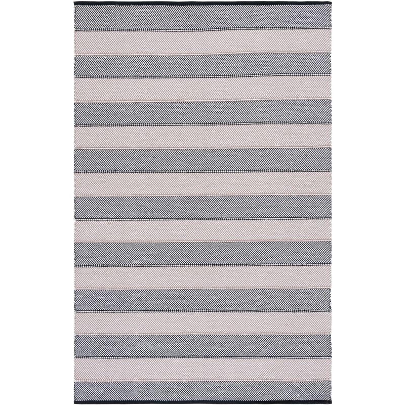 Longshore Tides Striped Kilim Flat Weave Cotton Striped Rug | Wayfair