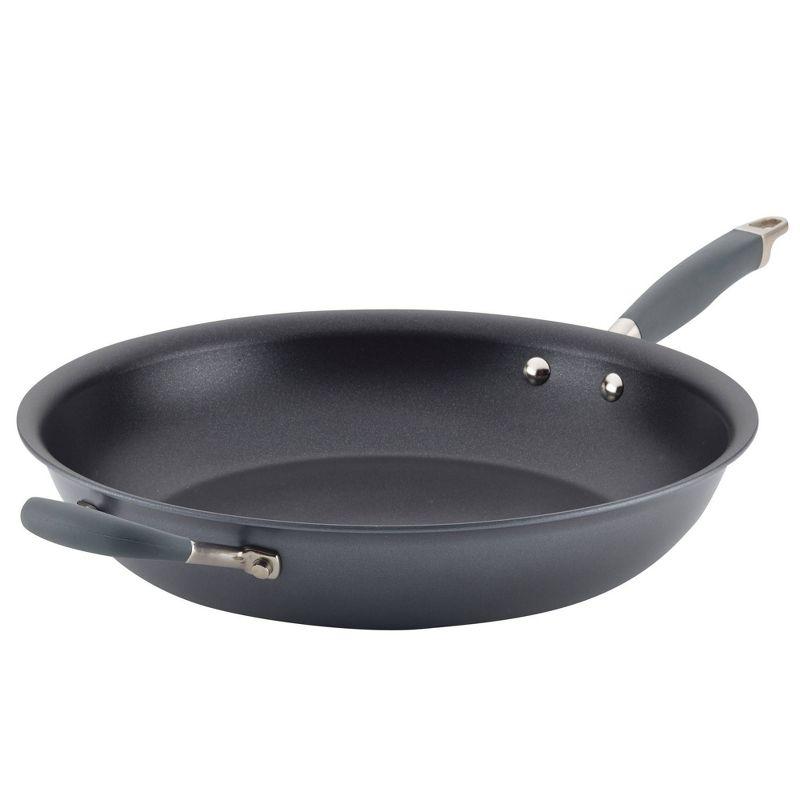 Moonstone Aluminum Nonstick Fry Pan with Helper Handle, 14.5 inch