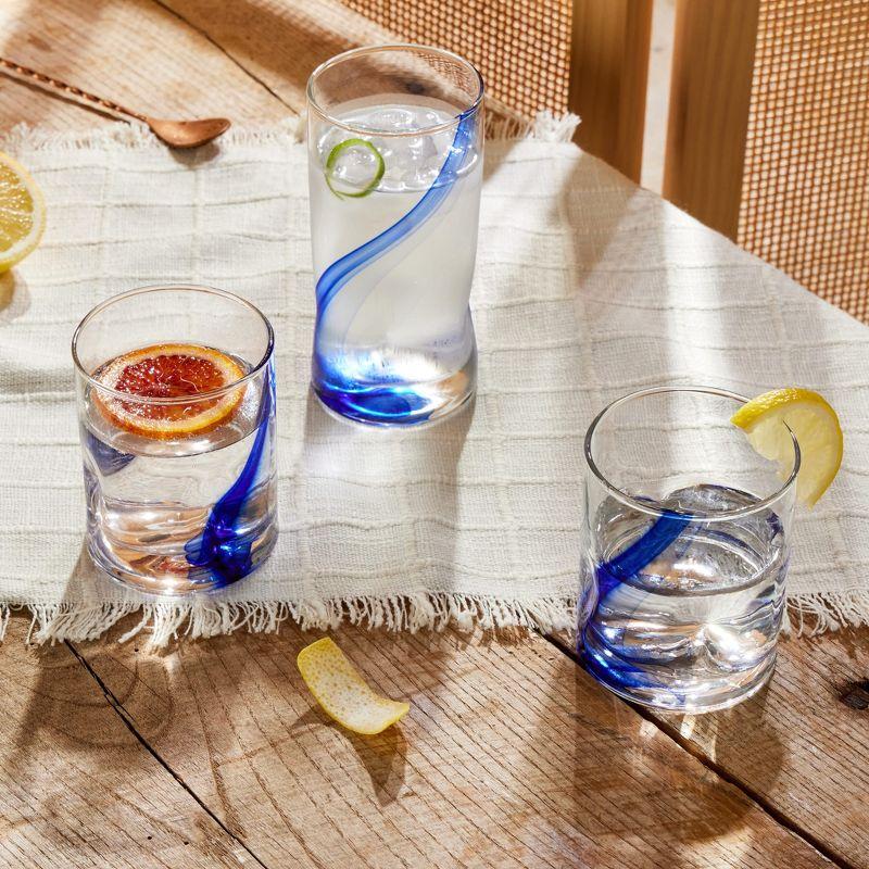 Libbey Blue Ribbon Impressions 8-Piece Tumbler And Rocks Glass Set