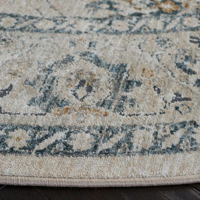 Dream DRM727 Power Loomed Area Rug - Ivory/Light Beige - 6'7" round - Safavieh.