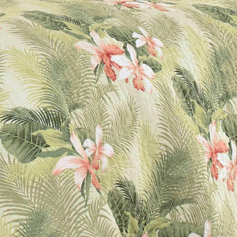 Tropical Orchid Palm Quilt & Sham Set Green - Tommy Bahama