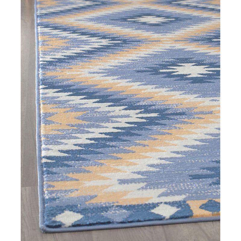 Bodrum Tribal Kilim Denim Area Rug