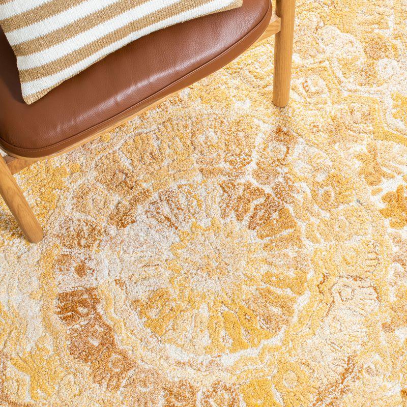 Marquee MRQ110 Hand Tufted Indoor Accent Rug - Yellow/Ivory - 3'x5' - Safavieh