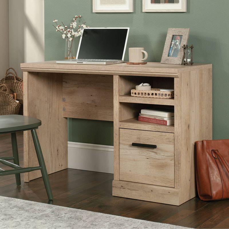 Prime Oak Writing Desk with Drawer and Filing Cabinet