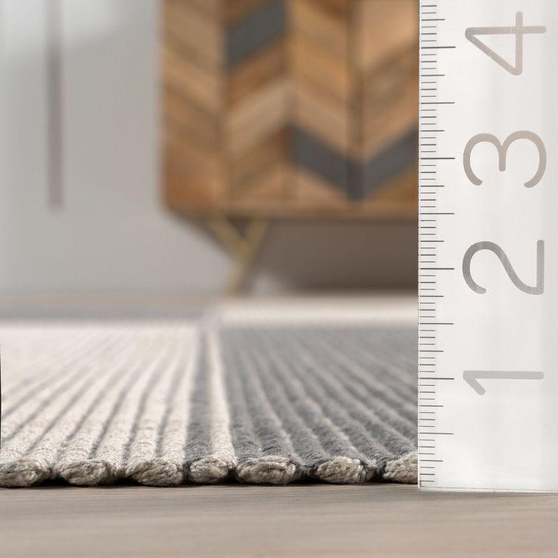 Ebern Designs Hertford Checked Cotton Area Rug