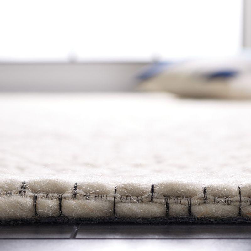 Marbella MRB752 Hand Woven Indoor Accent Rug - Ivory/Black - 4'x6' - Safavieh