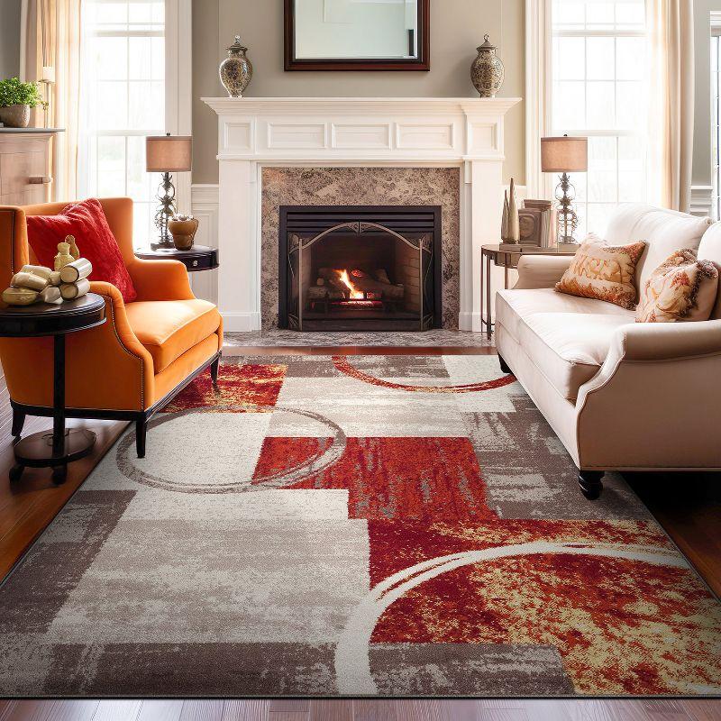 World Rug Gallery Abstract Circle Area Rug