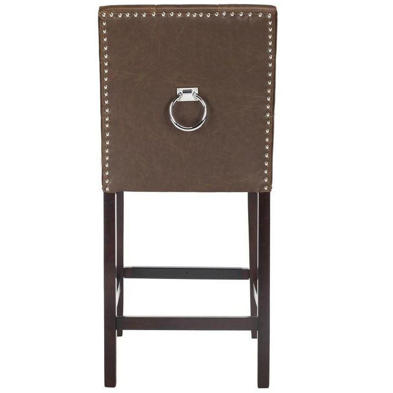 Nikita Counter Stool (Set of 2) - BST6303 - Brown/Espresso - Safavieh