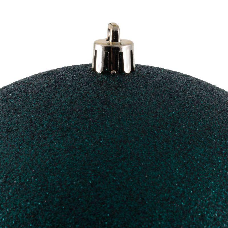 Vickerman 6" Midnight Green 4-Finish Ball Ornament Assortment, 4 per Box