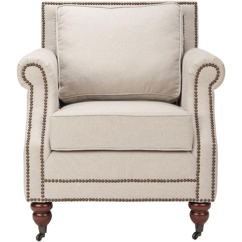 Karsen Club Chair with Nail Heads  - Safavieh