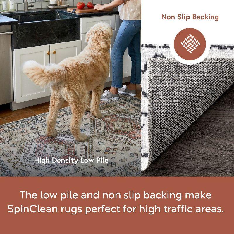 Nuloom Noa Pet Friendly Machine Washable Moroccan Area Rug, 5' x 8', White