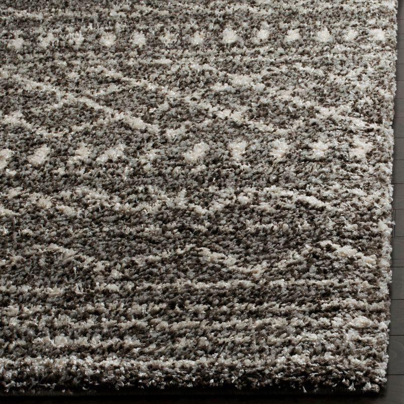 Arizona Shag ASG741 Power Loomed Indoor Area Rug - Brown/Ivory - 4'x6' - Safavieh