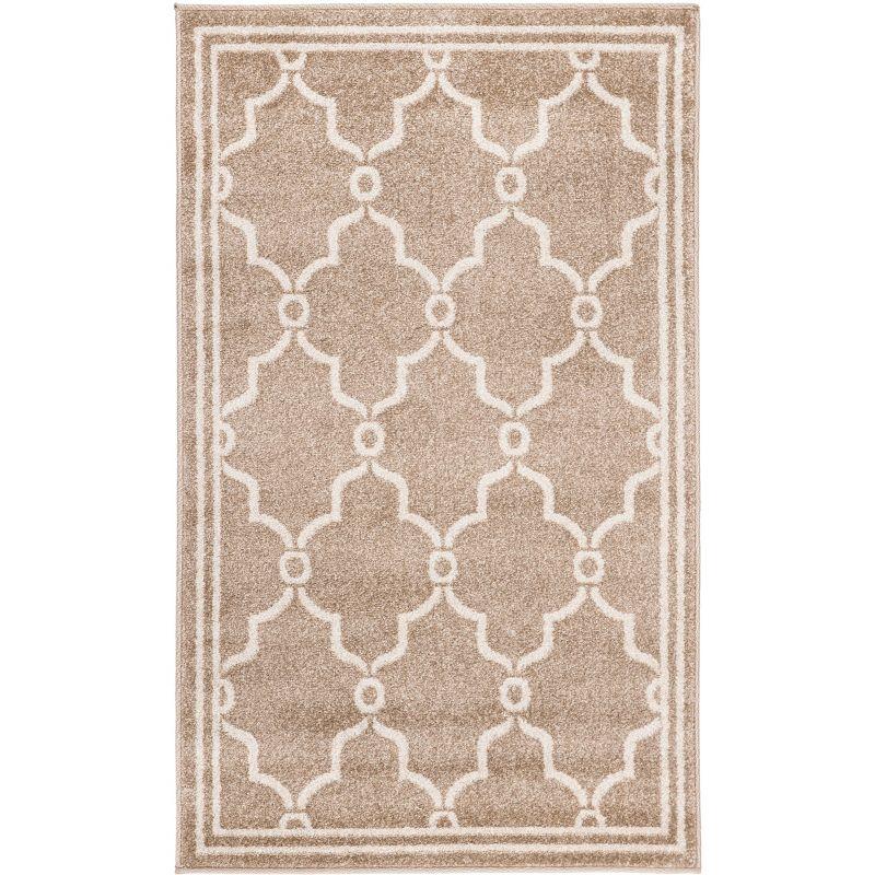 Amherst AMT414 Power Loomed Indoor Accent Rug - Wheat/Beige - 3'x5' - Safavieh