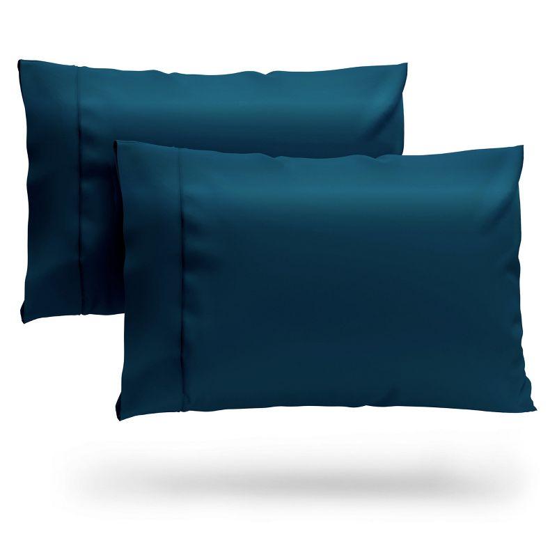 Cosy House Collection 100% Rayon Derived from Bamboo Set of 2 Pillowcases