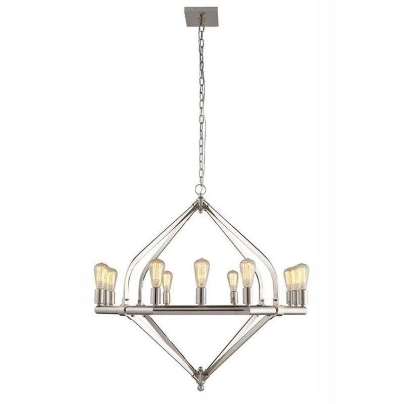 Elegant Lighting Illumina 12 light polished Nickel Pendant