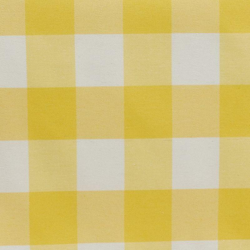 Yellow and White Buffalo Plaid Cotton Blend Table Napkins Set of 4