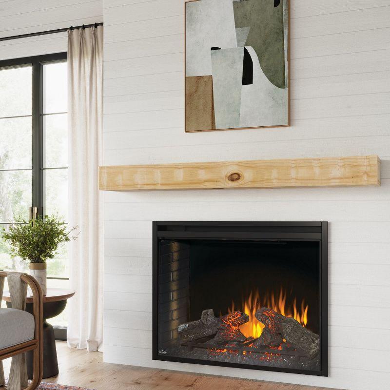 Mantel Directs Country Living Wood Fireplace Mantel Shelf - Bodie Rustic Hand Distressed Pine With Worn, Reclaimed Log Look; For Fireplaces, Hearths & Décor