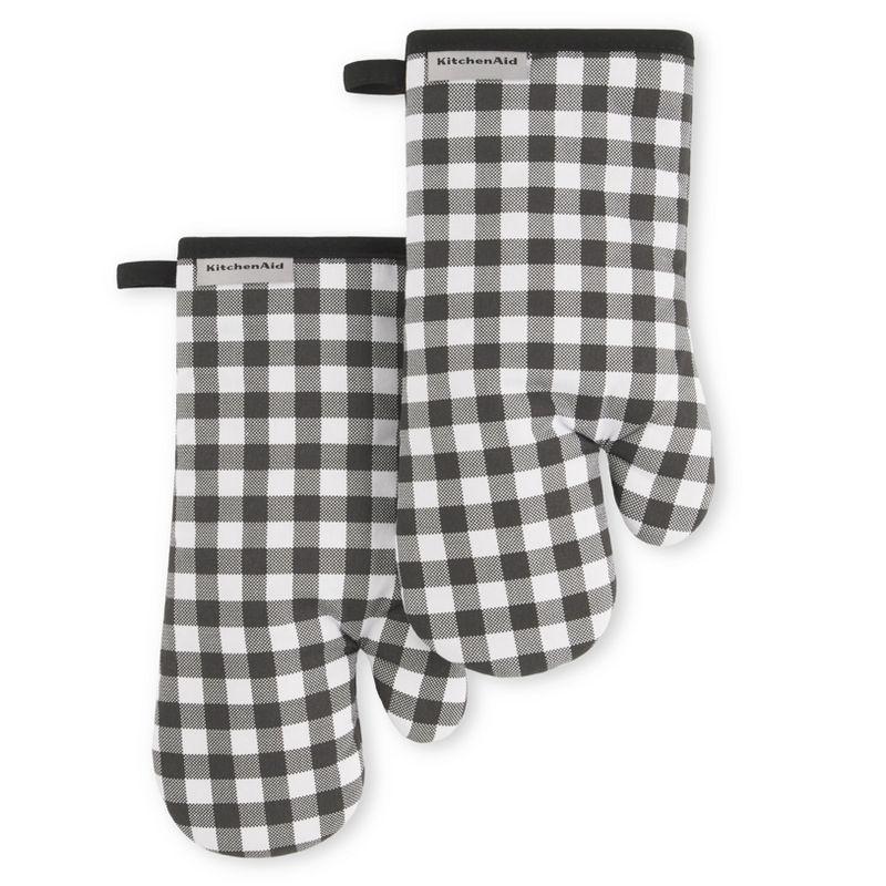 KitchenAid® KitchenAid Gingham Oven Mitt 2-Pack Set, 7" x 13" (Set of 2)