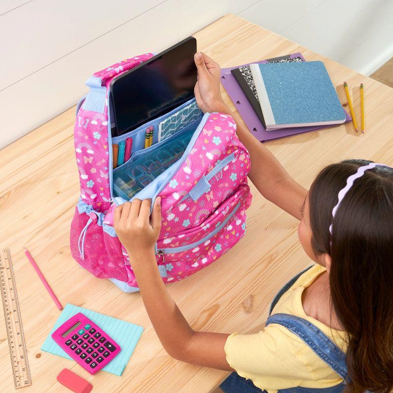 Bentgo Kids' 14.25" School Backpack - Rainbows and Butterflies