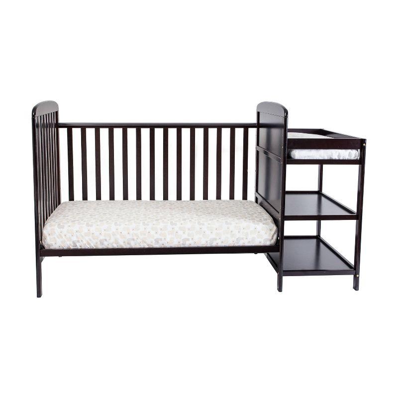 Suite Bebe Ramsey 3-in-1 Convertible Crib and Changer Combo - Espresso