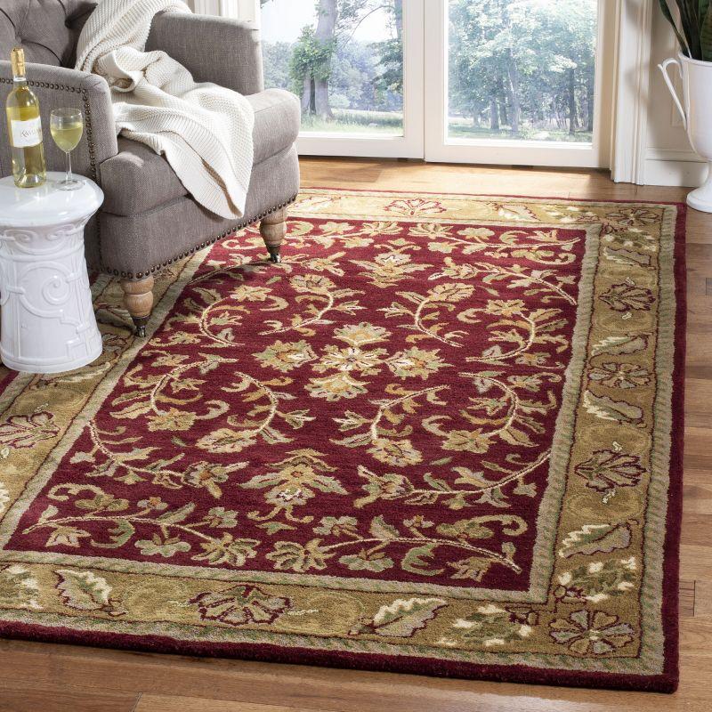 Heritage HG170 Handmade Area Rug - 7'6"x9'6" - Red/Gold - Safavieh