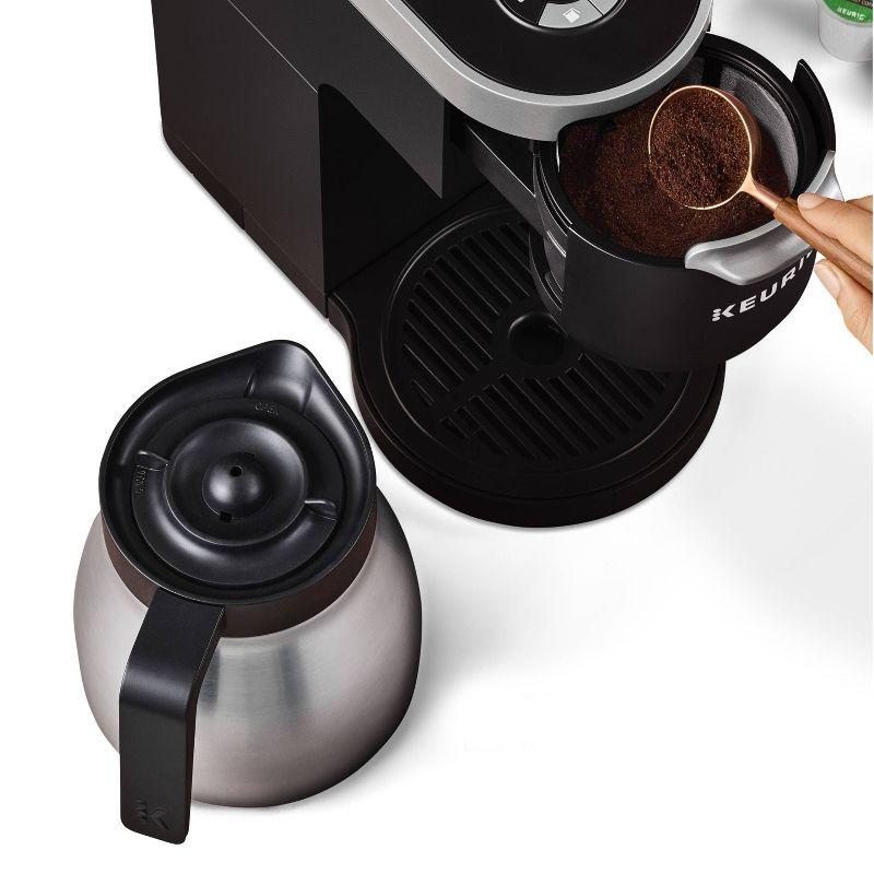 Keurig K-Duo Stainless Carafe: Silver Thermal Coffee Maker Accessory, Replacement Pot, Stainless Steel, 1-Year Warranty