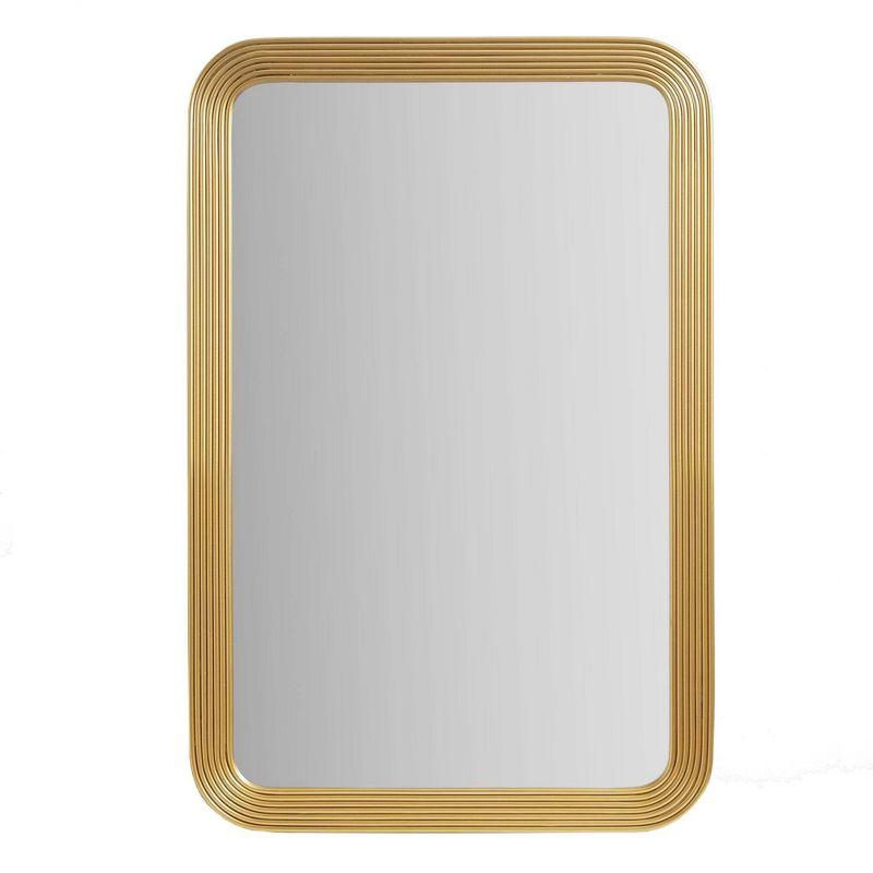 Aurelia Rounded Rectangle Fluted Wall Mirror