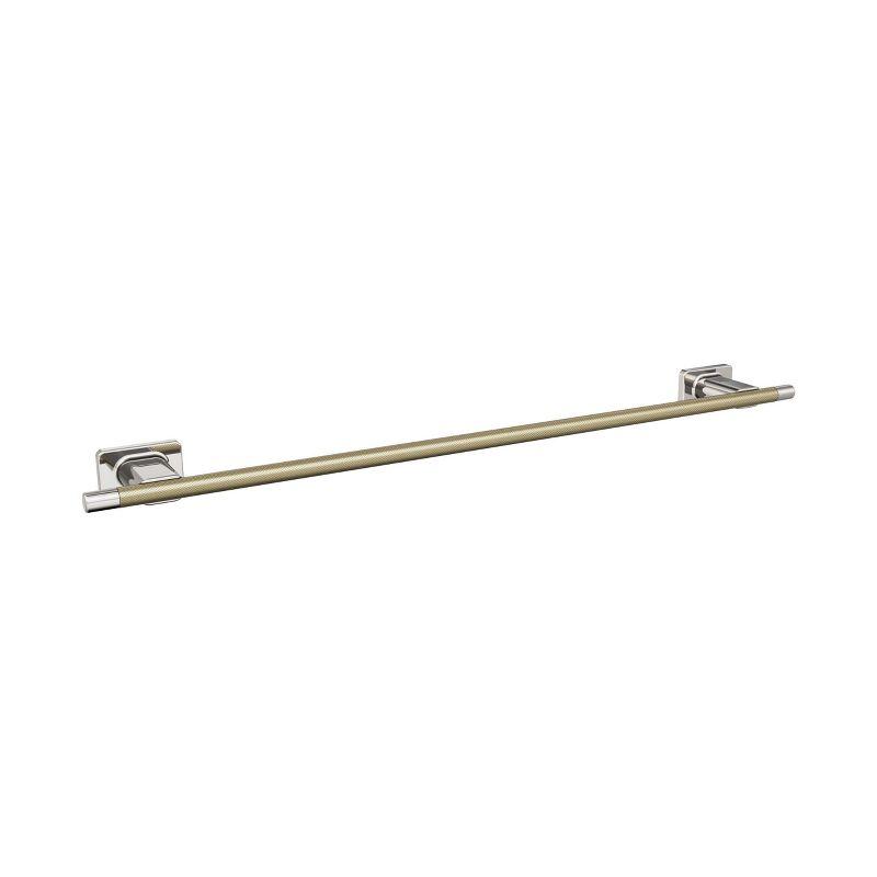 Amerock Esquire Polished Nickel/Golden Champagne 24 inch (610mm) Towel Bar
