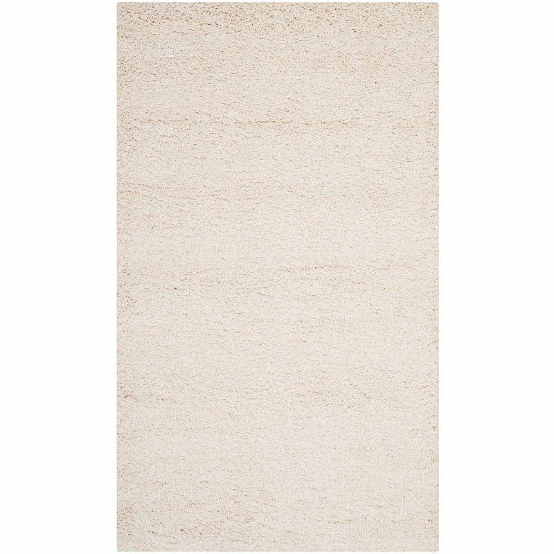 Milan Shag SG180 Power Loomed Indoor Accent Rug - Ivory - 4'x6' - Safavieh